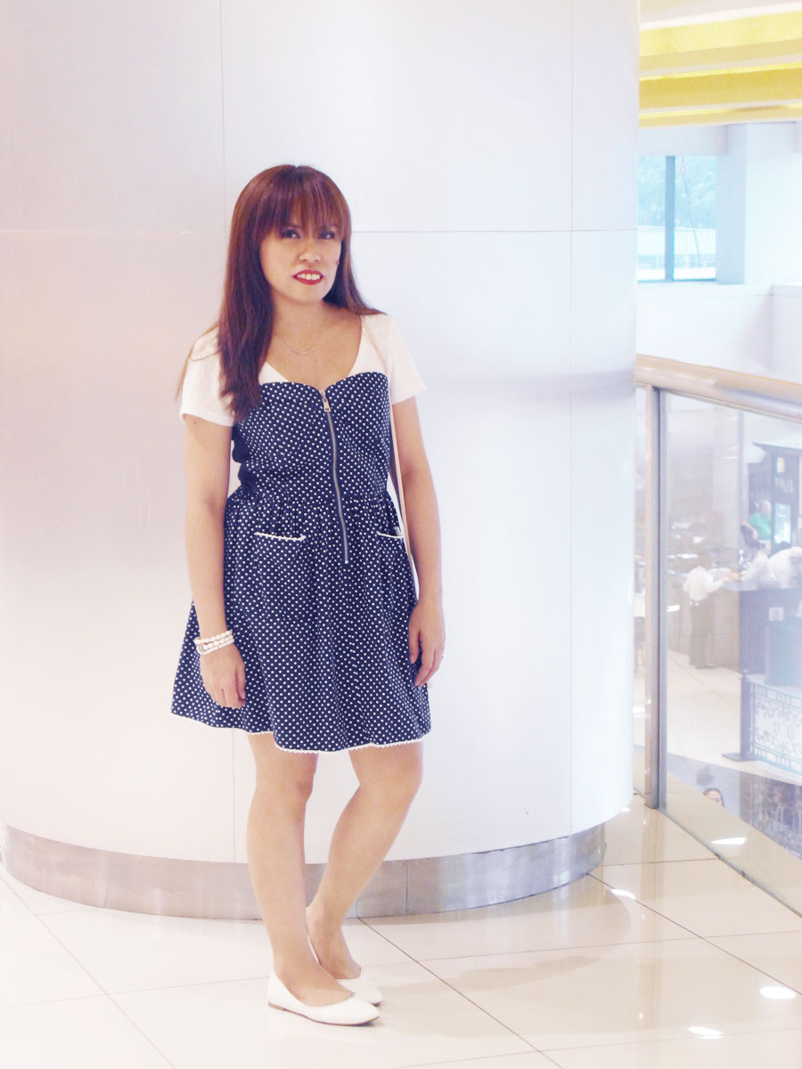 Little Dorothy Dress in Navy