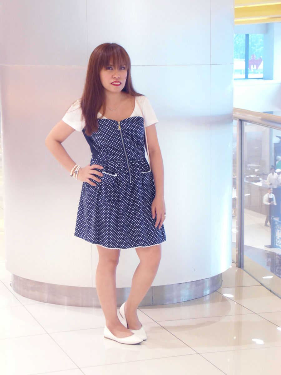 Little Dorothy Dress in Navy