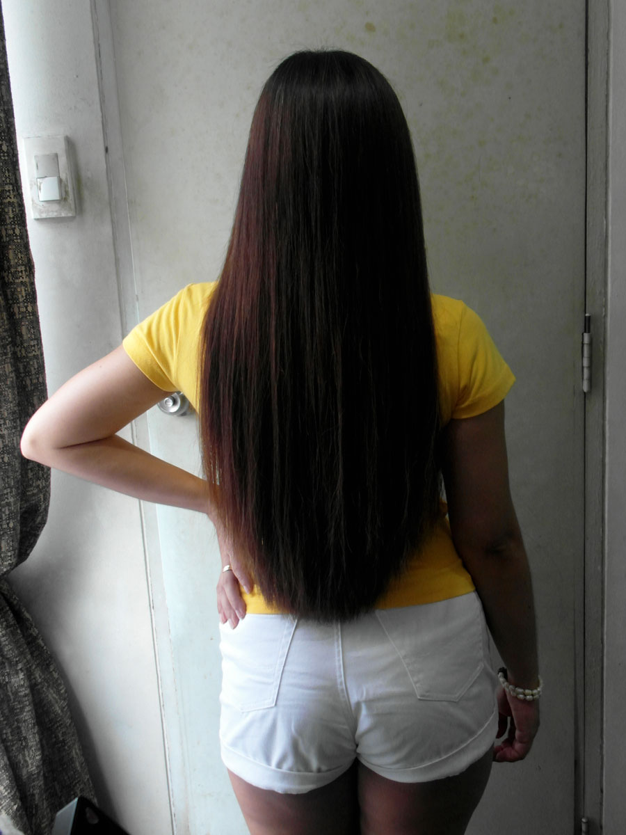 Newly-Trimmed Long Hair